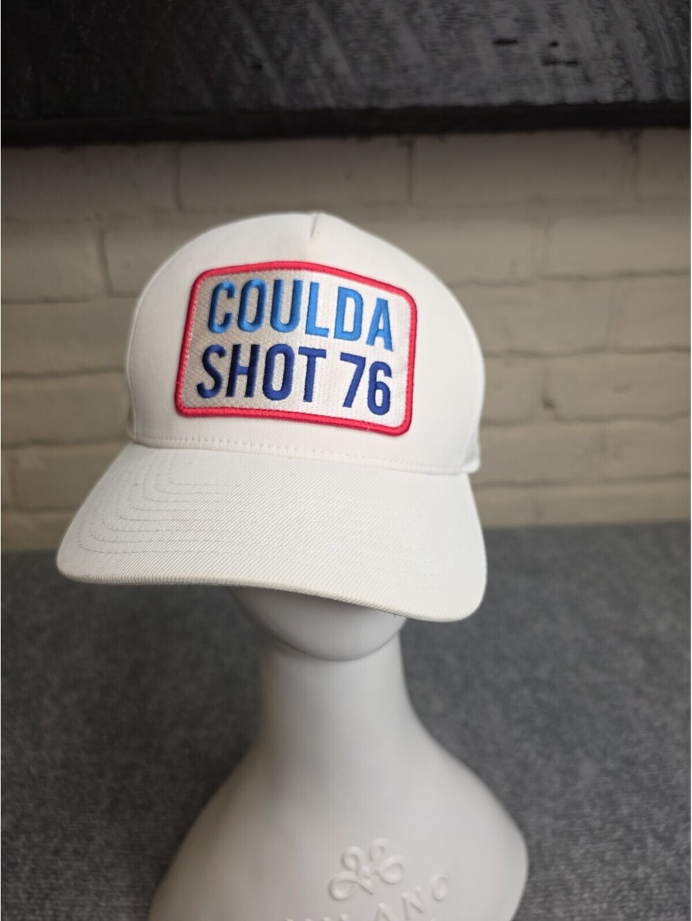 G/FORE Coulda Shot 76 Golf Hat Cap White Snapback Adjustable Retro Patch Rare
